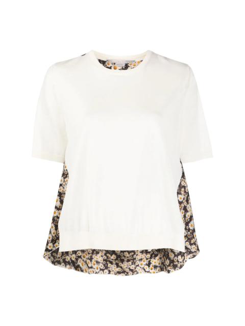 Stella McCartney daisy print layered blouse