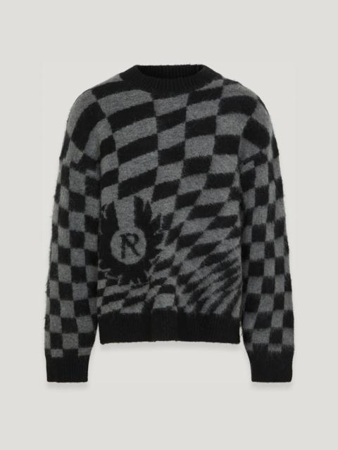 Belstaff BELSTAFF X REPRESENT CHECKERBOARD KNIT SWEATER