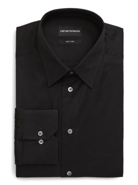 Trim Fit Solid Dress Shirt