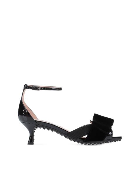 Tod's 50mm velvet sandals