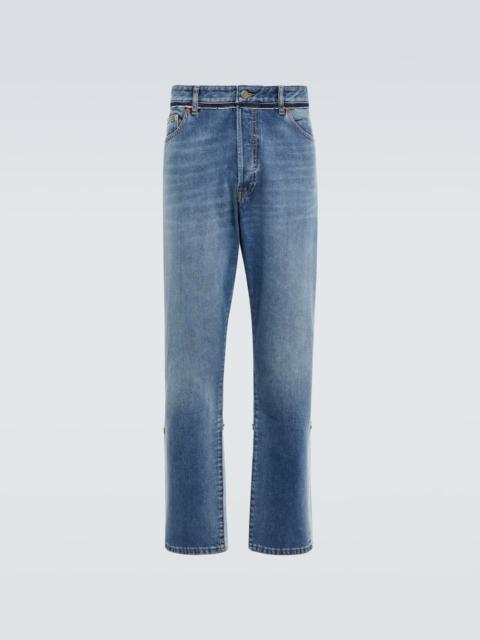Valentino Straight-fit cotton jeans