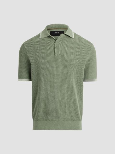 Polo Ralph Lauren Men's Waffle-Knit Cotton Polo Sweater - Fern Green