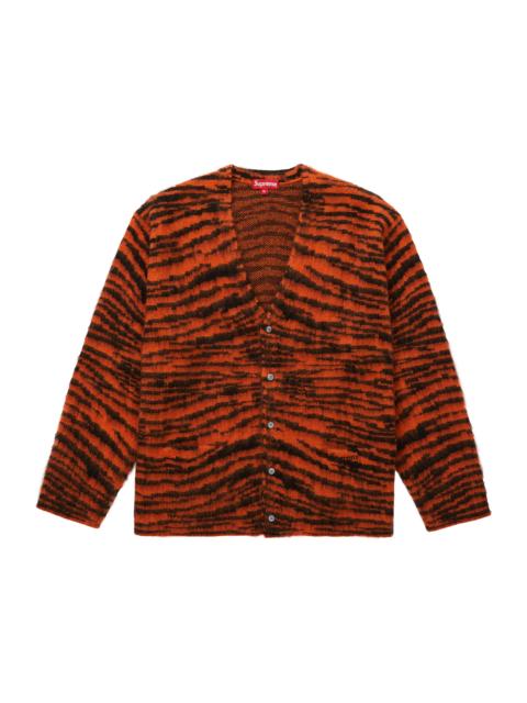 Supreme Supreme Brushed Mohair Cardigan Tiger Stripe