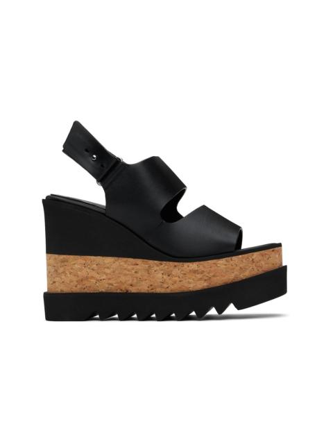 Stella McCartney Black Elyse Alter Mat Platform Heeled Sandals