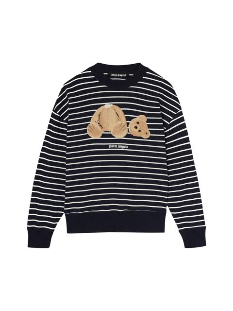 Palm Angels STRIPED BEAR SWEATSHIRT