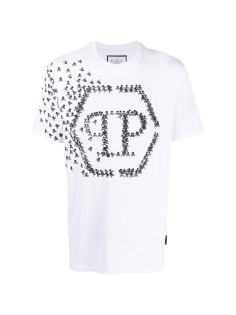 PHILIPP PLEIN Skull Bones logo-print T-shirt