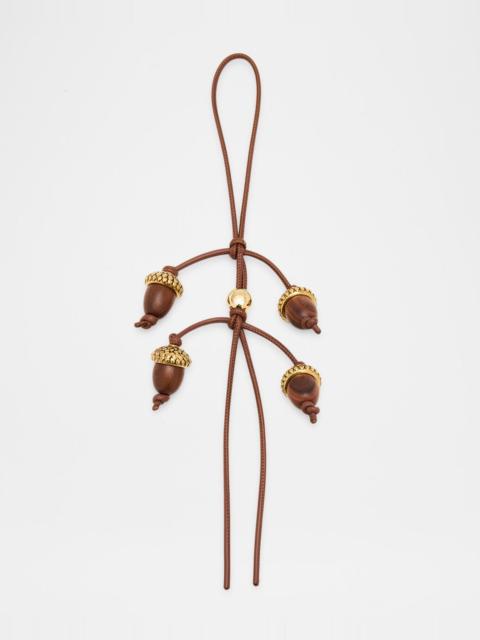 Wooden Acorn Bag Charm