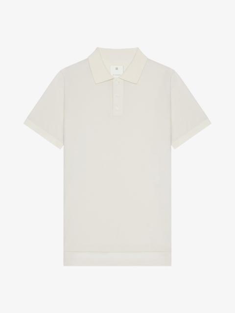 POLO IN COTTON AND SILK