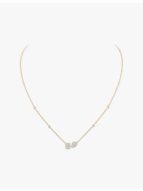 MESSIKA My Twin 18ct Gold And 0.30ct Diamond Necklace