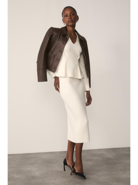 THE FOLD Roce Cotton Blend Boucle Skirt