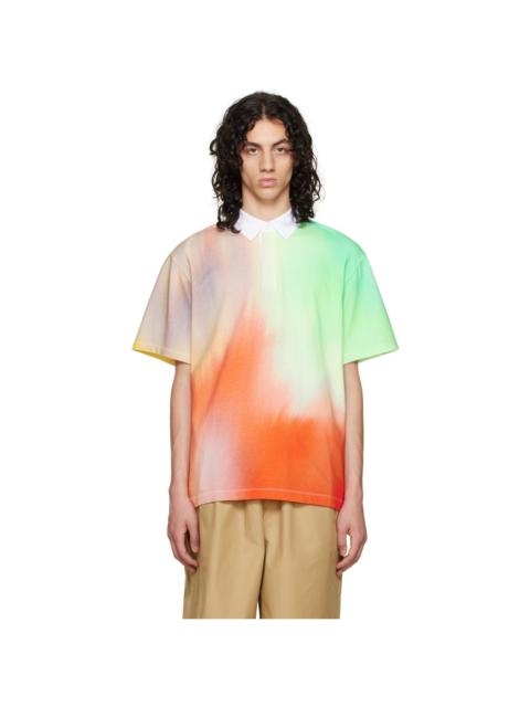 Maison Kitsuné Multicolor Printed Polo