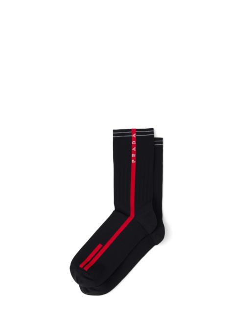 Prada Technical yarn ankle socks