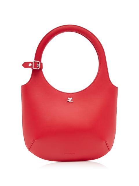 courrèges Holy Leather Top Handle Bag red