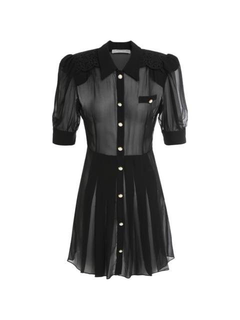 Alessandra Rich pleat-detail mini dress