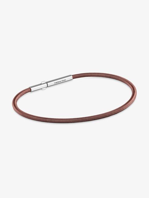 TOUS 2 mm brown steel Bracelet TOUS Mesh Tube