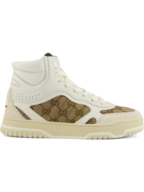 GUCCI Gucci Re-Web High Sneaker White Beige Monogram (Women's)