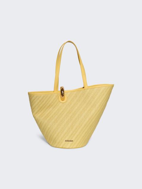 JACQUEMUS Le Bambola Bucket Bag Light Yellow
