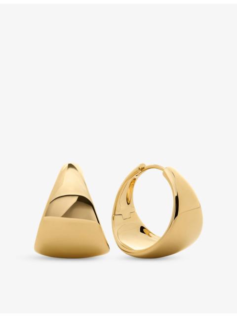 MONICA VINADER Tapered Large 925 Sterling Silver Hoop Earrings