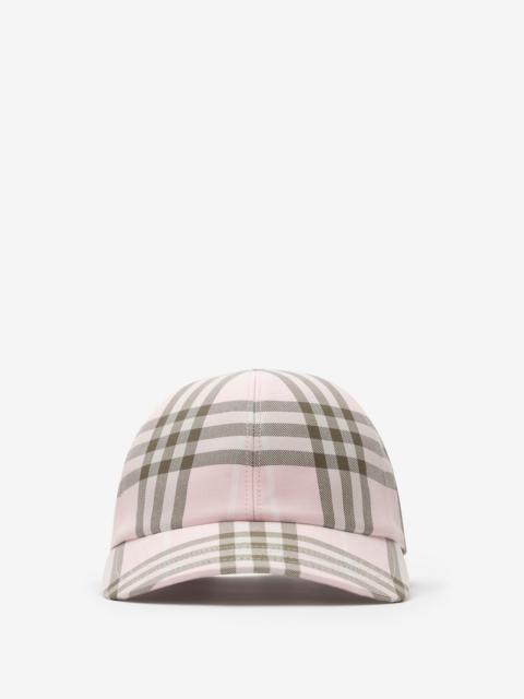 Burberry Check Cotton Baseball Cap