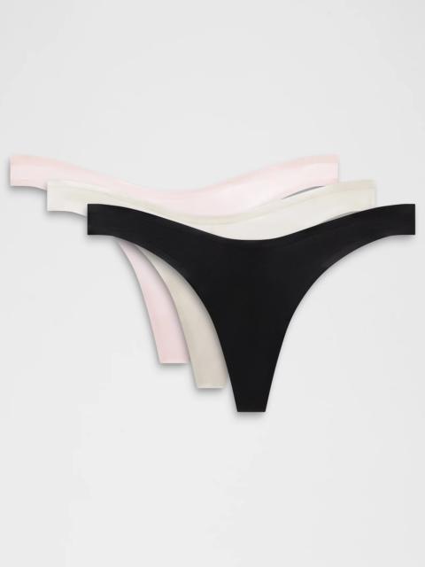 lululemon Wundermost Ultra-Soft Nulu Dipped-Waist Thong Underwear *3 Pack