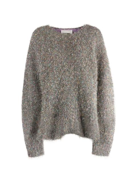 Jil Sander brushed lurex-blend knitted jumper