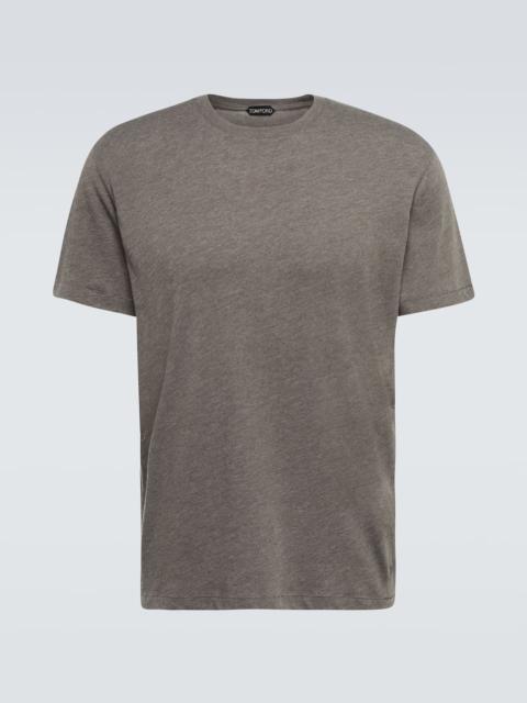Cotton-blend jersey T-shirt