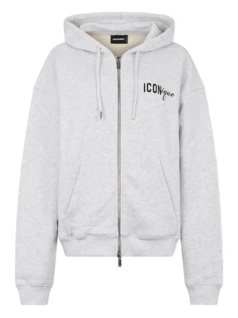 DSQUARED2 zipped graphic hoodie