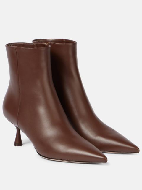 Gianvito Rossi Murray 55 leather ankle boots