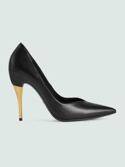 GUCCI Priscilla 105 Leather Pumps | runwaycatalog | REVERSIBLE