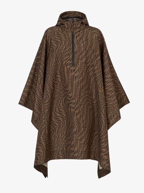 FENDI Brown nylon cape