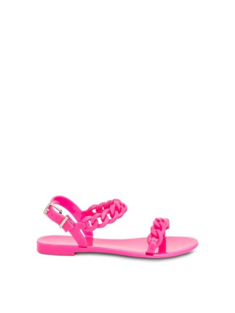 Givenchy Jelly Flat Sandal in Fushia