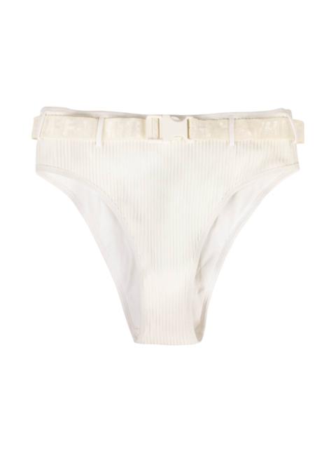 Off-White Off-White Ribbed Bikini Bottom 'White'