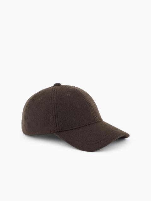 EMPORIO ARMANI Wool cloth baseball cap