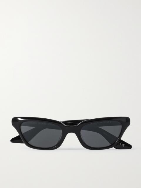 Oliver Peoples + Khaite 1983c Cat-eye Acetate And Gold-tone Sunglasses