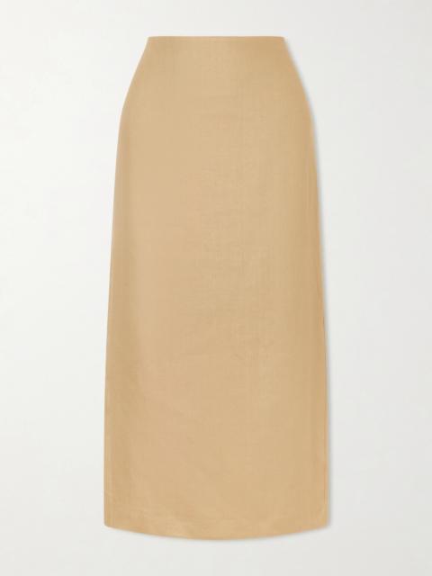 Max Mara Veranda Linen Midi Skirt