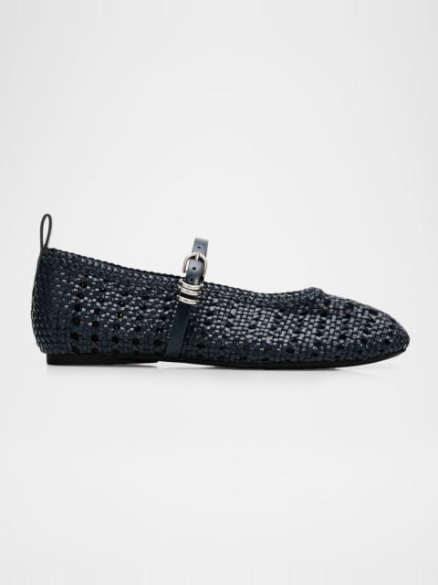rag & bone Spire Woven Mary Jane Ballerina Flats