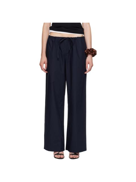FLORE FLORE Navy Josephine Lengthened Trousers