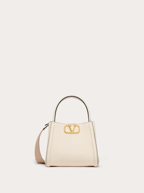 VALENTINO GARAVANI ALLTIME SMALL HANDBAG IN GRAINY CALFSKIN