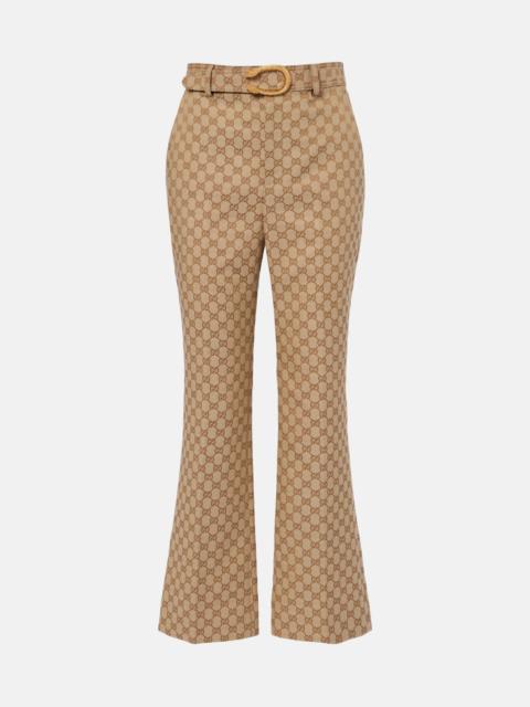 GUCCI GG Canvas flared pants