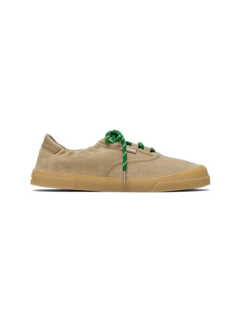 Moncler Beige Vera Leisure Suede Sneakers