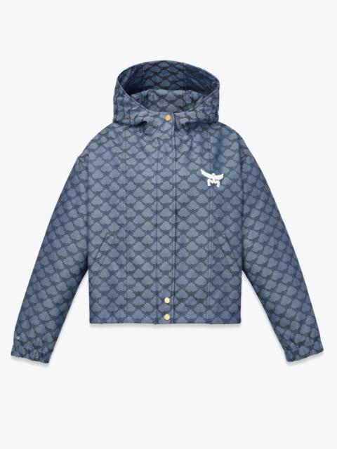 MCM Hooded Windbreaker in Lauretos Denim Jacquard