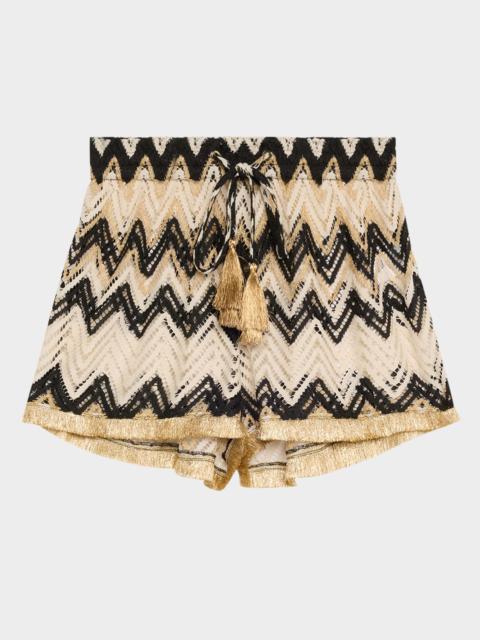 RAMY BROOK Duke Chevron Shorts
