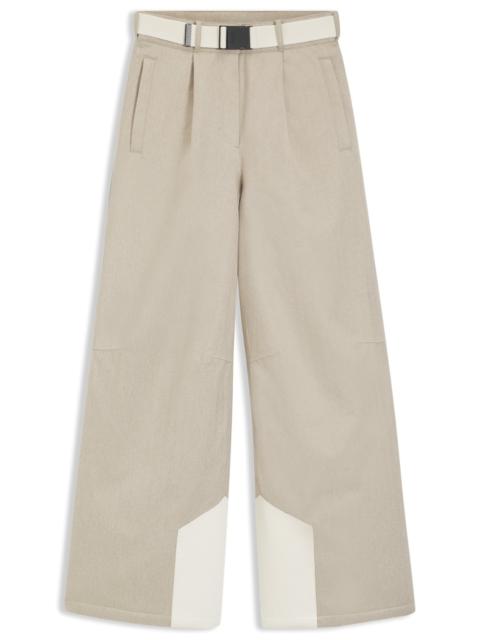 BOSS BOSS SKI WATER-REPELLENT TROUSERS WITH HERRINGBONE WEAVE