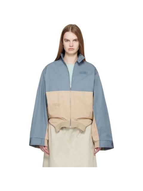 MM6 Maison Margiela Blue & Tan Sports Jacket