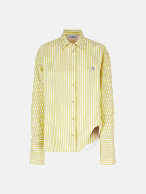 THE ATTICO ''ELIZA'' LIGHT BANANA STRIPED SHIRT