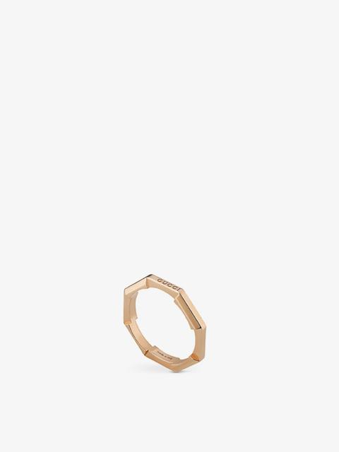 GUCCI Link to Love 18ct rose-gold ring