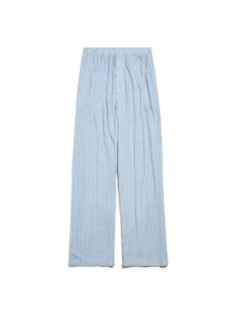 BALENCIAGA Large Pyjama Pants in Light Blue