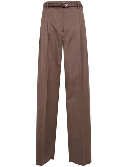 Max Mara Studio Pants Wool Brown "Mst Lago"