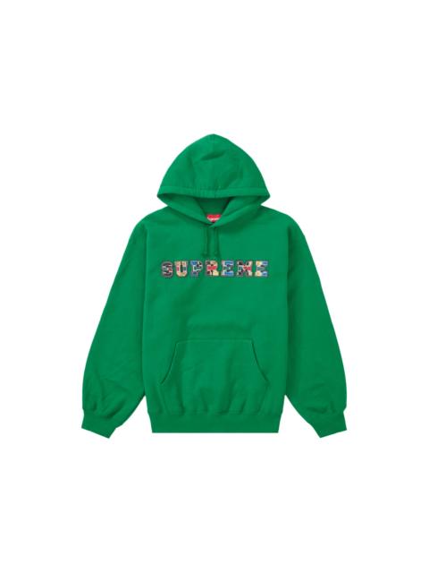 Supreme Supreme Cross Box Logo Hooded Sweatshirt Light Olive