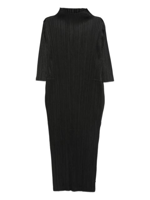 Pleats Please Issey Miyake plissé-effect midi dress